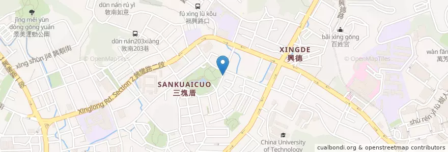 Mapa de ubicacion de 德國農夫廚房 en 타이완, 신베이 시, 타이베이시, 원산 구.