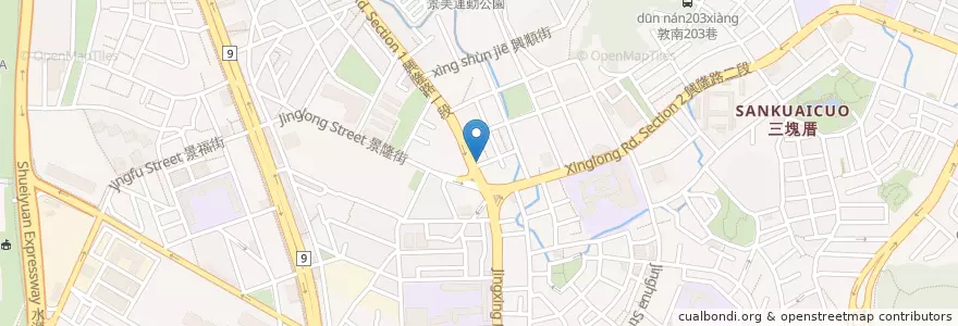 Mapa de ubicacion de 老永順日本料理店 en Taiwan, Nuova Taipei, Taipei, 文山區.