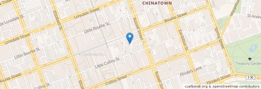 Mapa de ubicacion de Bar Ampere en Australien, Victoria, City Of Melbourne.