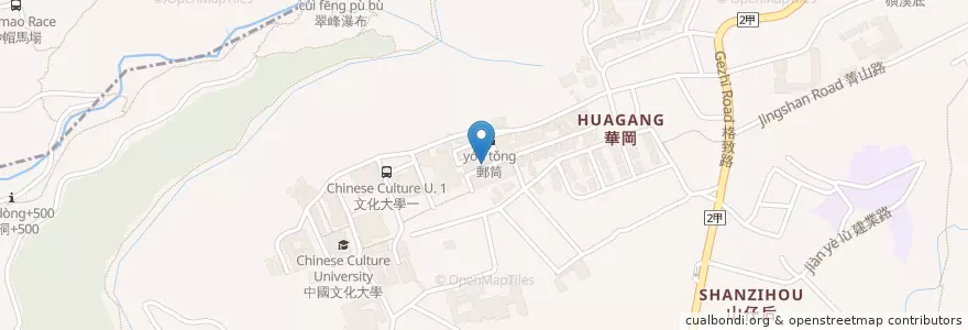 Mapa de ubicacion de 阿德的店 en 타이완, 신베이 시, 타이베이시, 베이터우 구, 스린 구.