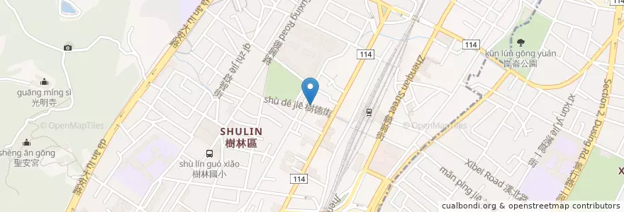 Mapa de ubicacion de 陳春錦中醫診所 en Taiwan, New Taipei, Shulin District.
