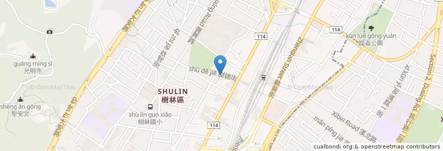 Mapa de ubicacion de 行灶腳 en 타이완, 신베이 시, 수린 구.