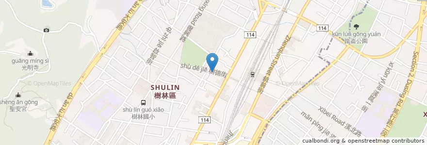 Mapa de ubicacion de 一品堂 en Taiwan, New Taipei, Shulin District.