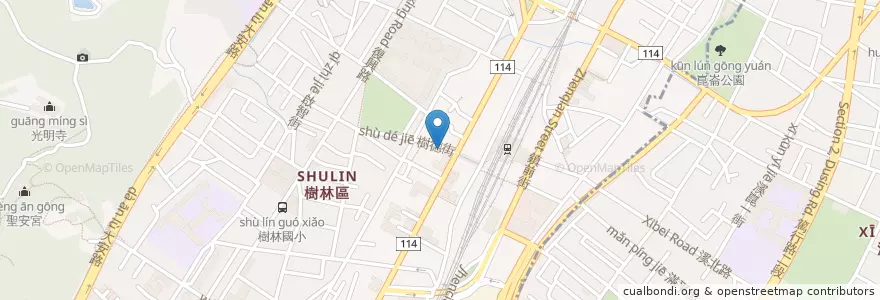 Mapa de ubicacion de 台大愛欣動物醫院 en Taiwan, New Taipei, Shulin District.