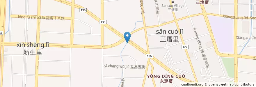 Mapa de ubicacion de 麥當勞 en Taiwan, Taichung, Nantun District.