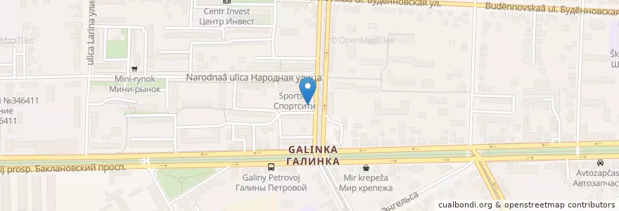 Mapa de ubicacion de Аптека "Норма" en ロシア, 南部連邦管区, ロストフ州, Городской Округ Новочеркасск.