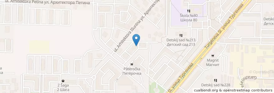 Mapa de ubicacion de Сервис заказа такси "Maxim" en Rusia, Южный Федеральный Округ, Krai De Krasnodar, Городской Округ Краснодар.