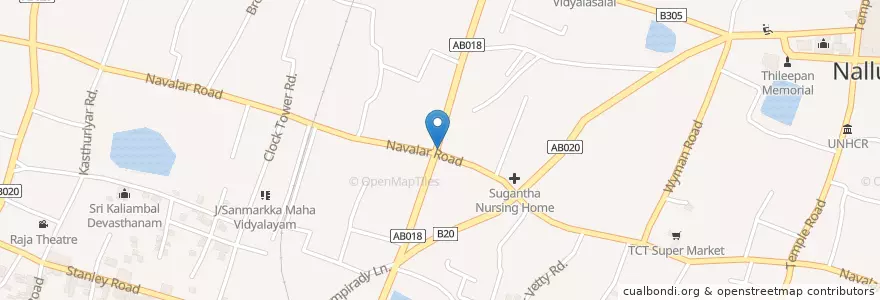 Mapa de ubicacion de Luxmy Pharmacy and grocary en Sri Lanka, Northern Province, Jaffna District.