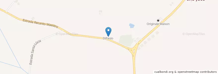 Mapa de ubicacion de Casa DiPaolo en Brazilië, Regio Zuid, Rio Grande Do Sul, Região Geográfica Intermediária De Santa Maria, Região Geográfica Imediata De Santa Maria, Restinga Sêca.