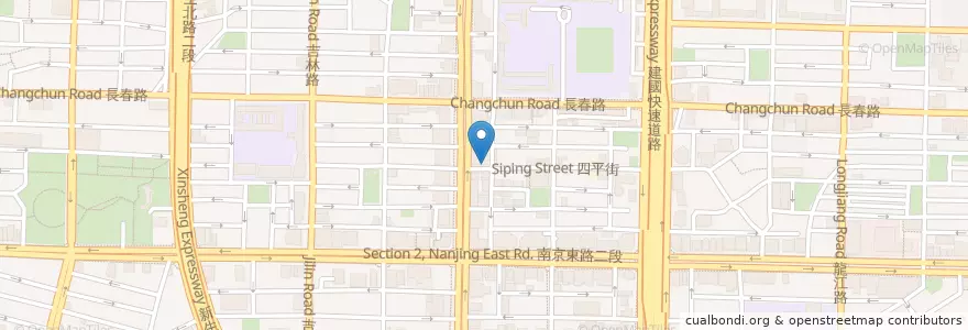 Mapa de ubicacion de 六條通魷魚羹 en Taiwan, Nuova Taipei, Taipei, Distretto Di Zhongshan.