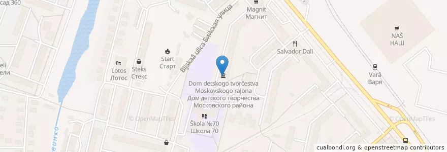 Mapa de ubicacion de Дом детского творчества Московского района en Russia, Volga Federal District, Nizhny Novgorod Oblast, Nizhny Novgorod.