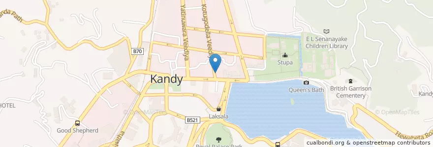 Mapa de ubicacion de Sam's Chinese en Sri Lanka, Central Province, Kandy District.