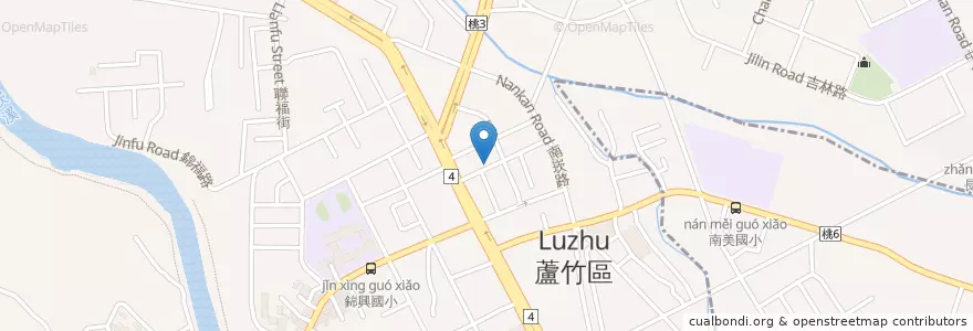 Mapa de ubicacion de 雜耍食物(50元拉麵) en 台湾, 桃園市, 蘆竹区.