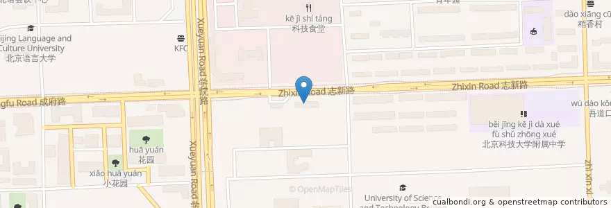 Mapa de ubicacion de 中国工商银行 en الصين, بكين, خبي, 海淀区.