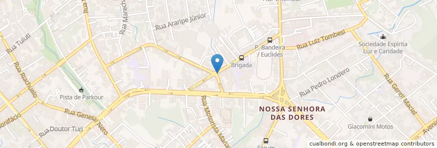 Mapa de ubicacion de Dores en برزیل, منطقه جنوب برزیل, ریو گرانده جنوبی, Região Geográfica Intermediária De Santa Maria, Região Geográfica Imediata De Santa Maria, Santa Maria.