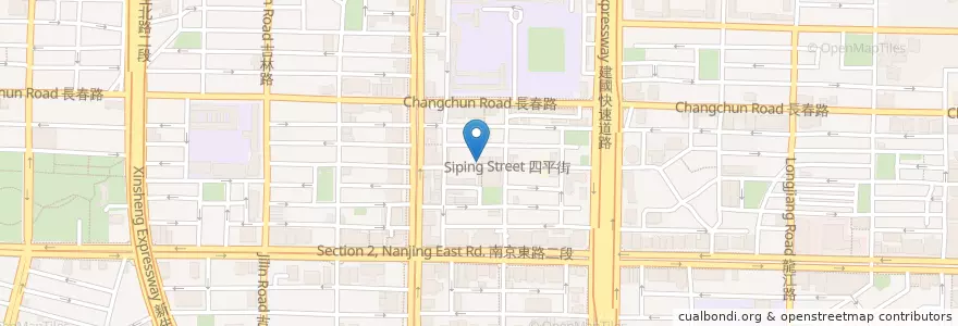 Mapa de ubicacion de 東石蚵仔小吃店 en 台湾, 新北市, 台北市, 中山区.