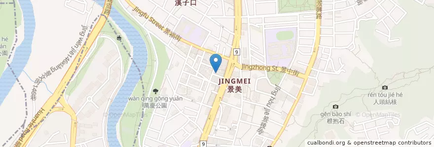 Mapa de ubicacion de 彈彈樂音樂教室 en 타이완, 신베이 시, 타이베이시, 원산 구.