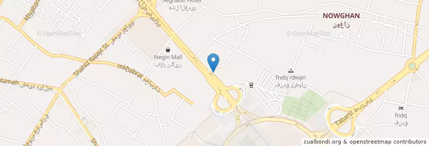 Mapa de ubicacion de مسجد ملاهاشم en 이란, استان خراسان رضوی, شهرستان مشهد, مشهد, بخش مرکزی شهرستان مشهد.