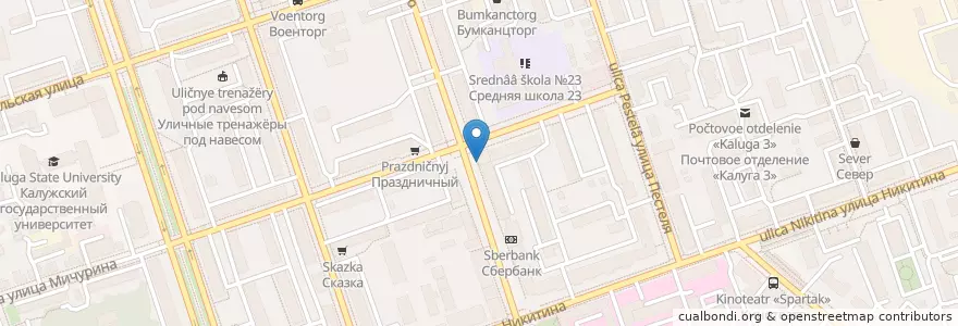 Mapa de ubicacion de Тапчан en روسيا, Центральный Федеральный Округ, Калужская Область, Городской Округ Калуга.