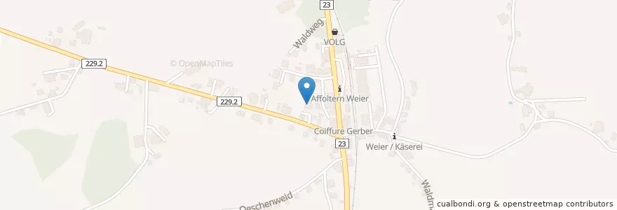 Mapa de ubicacion de Altersheim Weimatt en Schweiz/Suisse/Svizzera/Svizra, Bern/Berne, Verwaltungsregion Emmental-Oberaargau, Verwaltungskreis Emmental, Affoltern Im Emmental.