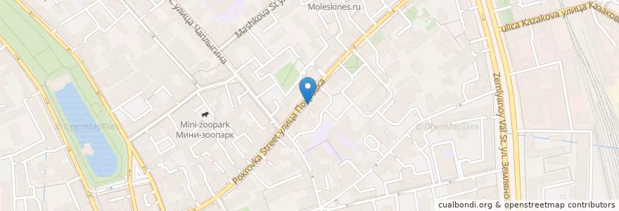 Mapa de ubicacion de Искра en 러시아, Центральный Федеральный Округ, Москва, Центральный Административный Округ, Басманный Район.
