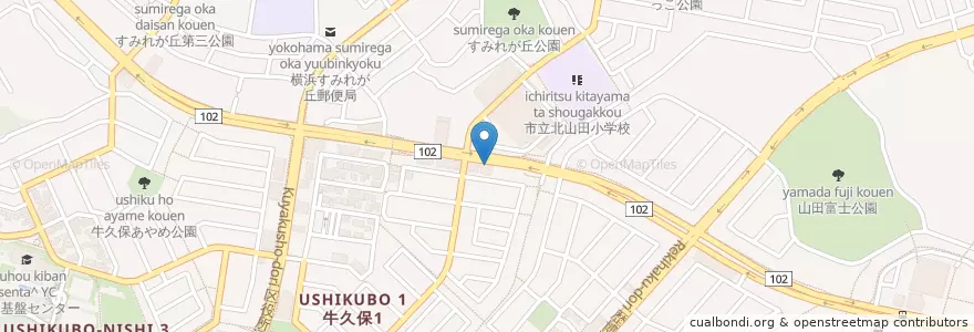 Mapa de ubicacion de RADIKA en Japan, Kanagawa Prefecture, Yokohama, Tsuzuki Ward.