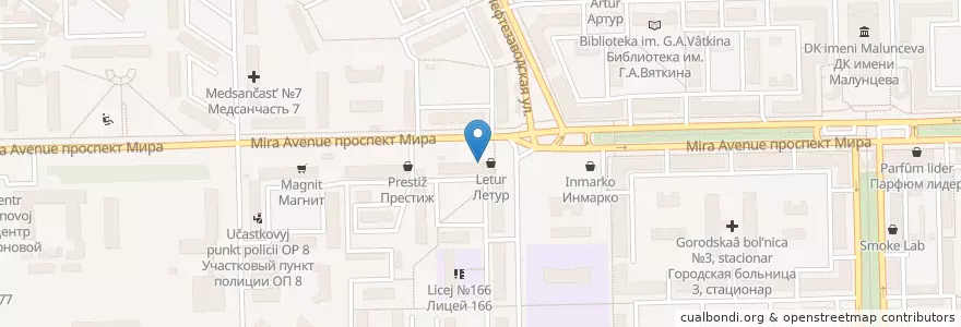 Mapa de ubicacion de ИТ Банк en ロシア, シベリア連邦管区, オムスク州, オムスク地区, オムスク管区.