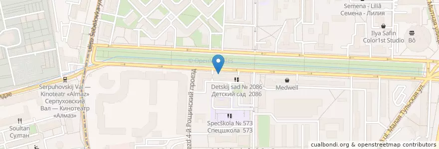 Mapa de ubicacion de Норма en Rússia, Distrito Federal Central, Москва, Южный Административный Округ, Даниловский Район.