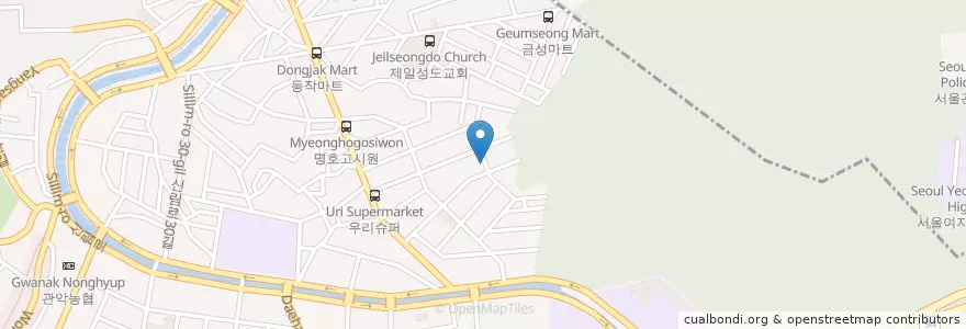 Mapa de ubicacion de Seorim-dong en South Korea, Seoul, Gwanak-Gu, Seorim-Dong.