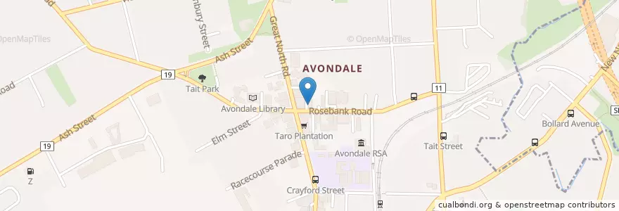Mapa de ubicacion de Avondale Family Doctors en New Zealand / Aotearoa, Auckland, Whau.
