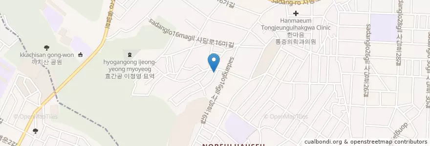 Mapa de ubicacion de 사당4동 en كوريا الجنوبية, سول, 사당4동.