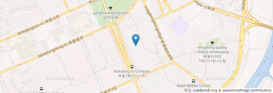 Mapa de ubicacion de 신정6동 en 대한민국, 서울, 양천구, 신정6동.