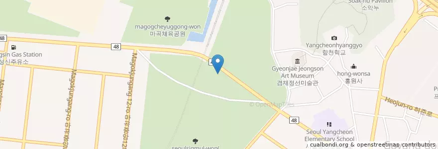 Mapa de ubicacion de 가양1동 en Corea Del Sur, Seúl, 강서구, 가양1동.