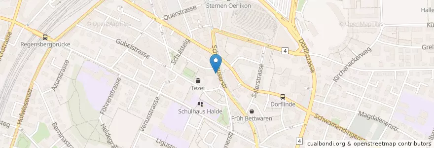 Mapa de ubicacion de Zürcher Kantonalbank en Switzerland, Zurich, District Zurich, Zurich.