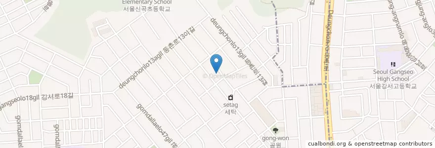 Mapa de ubicacion de 화곡4동 en Korea Selatan, 서울, 강서구, 화곡4동.
