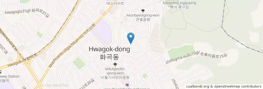 Mapa de ubicacion de 화곡본동 en 대한민국, 서울, 강서구, 화곡본동.