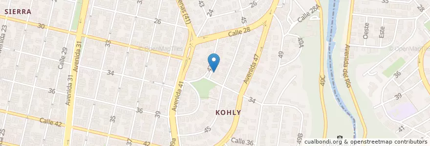Mapa de ubicacion de Clínica Kohly en Cuba, Havana, Playa.