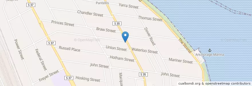 Mapa de ubicacion de Prince Albert Hotel en Avustralya, Victoria, City Of Hobsons Bay.