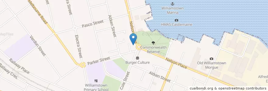Mapa de ubicacion de Ice Cream Shoppe en 오스트레일리아, Victoria, City Of Hobsons Bay.