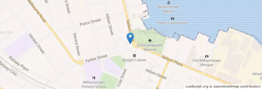 Mapa de ubicacion de Fong's Kitchen en Australien, Victoria, City Of Hobsons Bay.