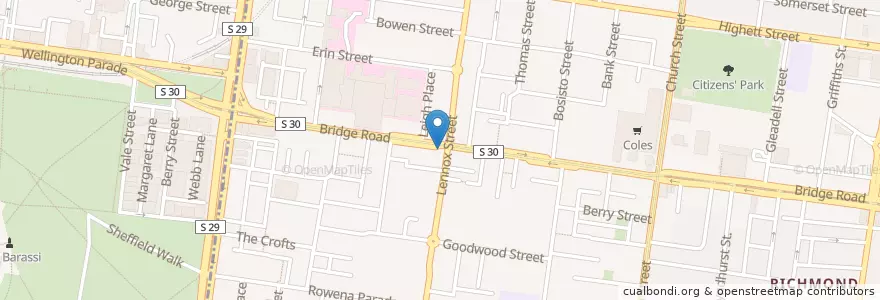 Mapa de ubicacion de Mr William Edwards en Australia, Victoria, City Of Yarra.