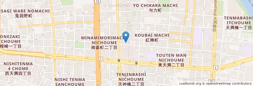 Mapa de ubicacion de サバビー（鯖） en ژاپن, 大阪府, 大阪市, 北区.