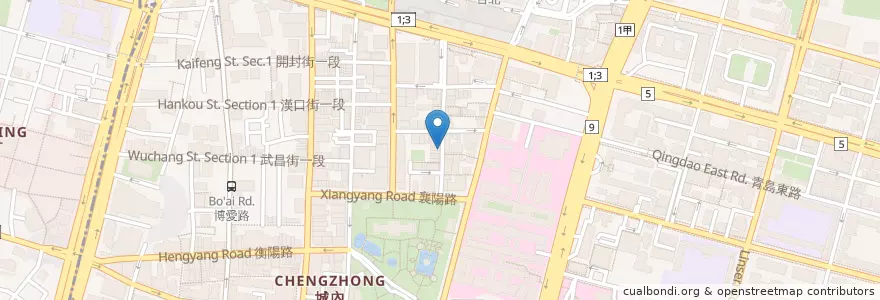 Mapa de ubicacion de 好味道排骨大王 en 臺灣, 新北市, 臺北市, 中正區.