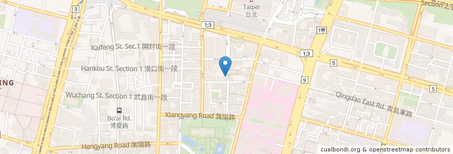 Mapa de ubicacion de 源士林 en Taiwan, Nuova Taipei, Taipei, 中正區.