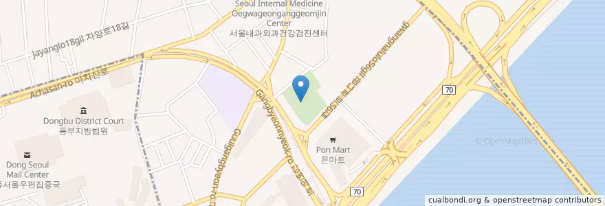 Mapa de ubicacion de 구의3동 en كوريا الجنوبية, سول, 광진구, 구의3동.