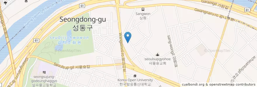 Mapa de ubicacion de 성수1가1동 en Güney Kore, Seul, 성동구, 성수1가1동.