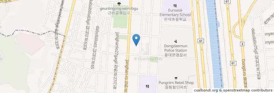 Mapa de ubicacion de 장안2동 en 大韓民国, ソウル, 장안2동.