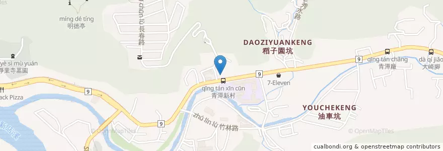 Mapa de ubicacion de 金惠水煎包 en تايوان, تايبيه الجديدة, 新店區.