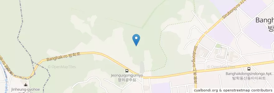 Mapa de ubicacion de 방학3동 en Güney Kore, Seul, 도봉구, 방학3동.