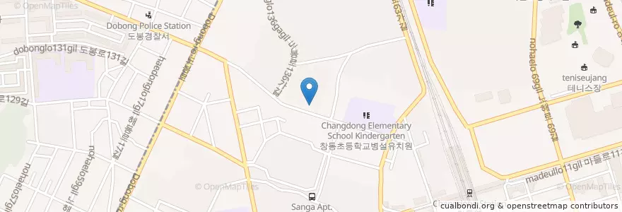 Mapa de ubicacion de 창5동 en 대한민국, 서울, 도봉구, 창5동.